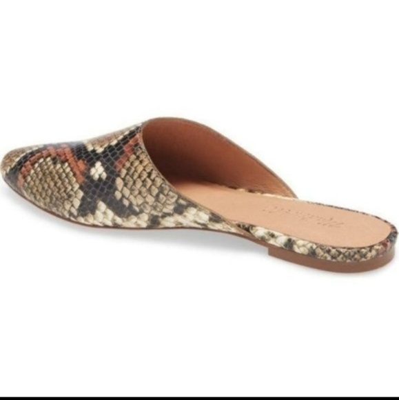 New Madewell Remi Mule in Spiced Cider Multi Snake Print - Picture 2 of 6